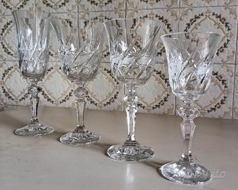 BICCHIERI DI CRISTALLO SET 24 PEZZI