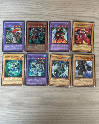Lotto 8 Carte Yu-Gi-Oh! EROE Elementare Vintage GX
