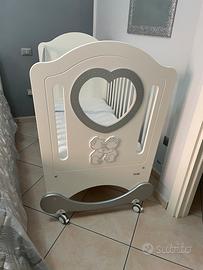 Culla con oblò cuore orsetti e strass