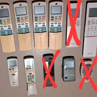 Telecomandi climatizzatori Daikin, LG, Ferroli