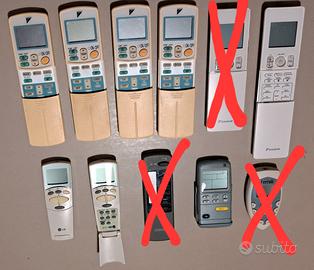 Telecomandi climatizzatori Daikin, LG, Ferroli