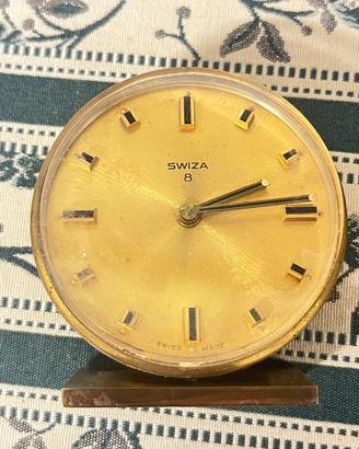 Sveglietta da tavolo SWIZA 8 giorni, Swiss Made, a