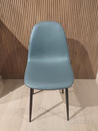 SEDIA NELLY IN SCONTO -45% ECOPELLE GRIGIA