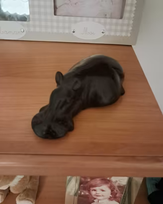 statuetta ippopotamo 