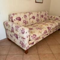 Divano in tessuto e divano letto