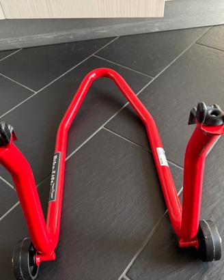 Cavalletto alzamoto post per moto triumph