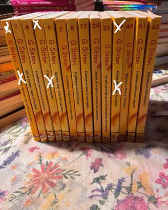 11 libri di Geronimo Stilton (6/10 anni).