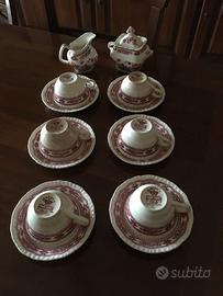 Servizio di tazze in porcellana inglese