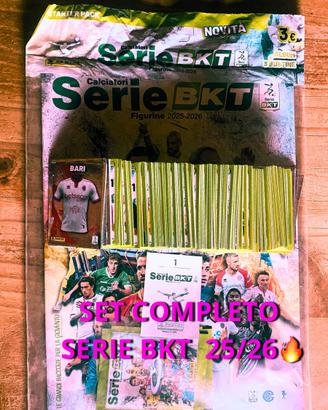 SET COMPLETO SERIE BKT CALCIATORI 25/26  PANINI