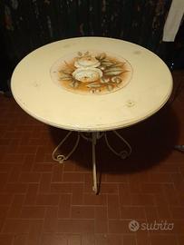 Tavolino vintage stile Bistrot parigino 