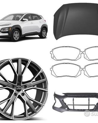 Hyundai Kona musata cofano fanale paraurti freni