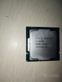 Processore cpu Intel core I3 10100f socket 1200