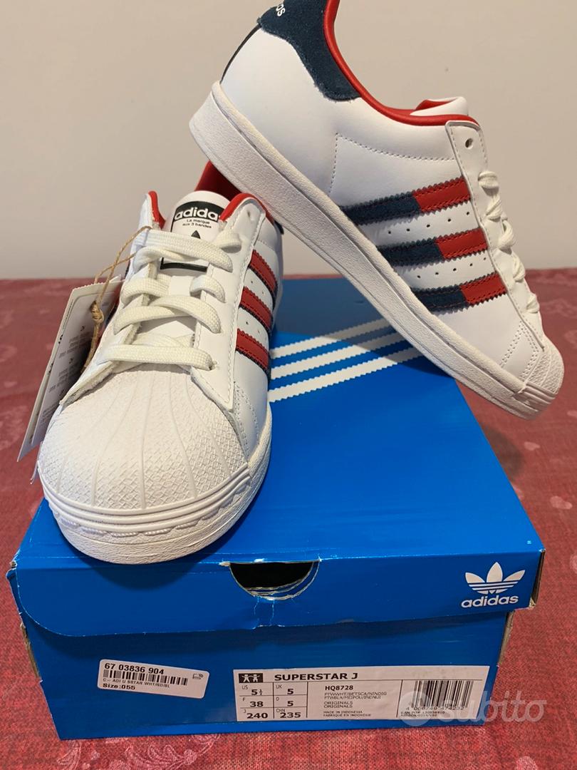 Adidas superstar NUOVO n 38 Abbigliamento e Accessori In vendita