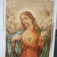 poster litografia Gesù vintage 1920