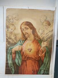 poster litografia Gesù vintage 1920