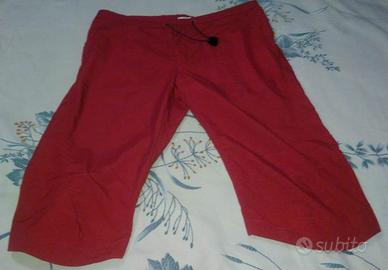LC uomo calzoni pinocchietto estivi rossi Tg 52