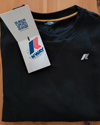 Felpa kway Winter Time nera. Mis. XL