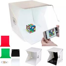 STUDIO SET FOTOGRAFICO PORTATILE E PIEGHEVOLE