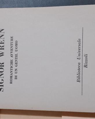 bur IL NOSTRO SIGNOR WRENN. Sinclair Lewis '54