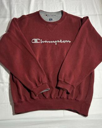 Champion Vintage Felpa Bordeaux L