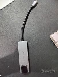 Lemorele Hub USB C Ethernet 6 in 1