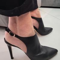 sligback sandali neri