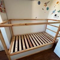 Kura ikea letto bambino reversibile buono stato