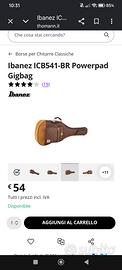 custodia morbida chitarra classica acustica 