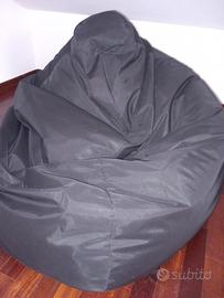 pouf sacco poltrona nero