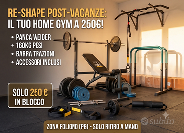 KIT HOME GYM COMPLETO: Ripartenza Post-Vacanze!