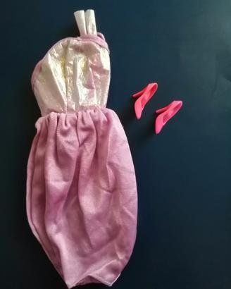 Vestito barbie vintage fashion play anni 80