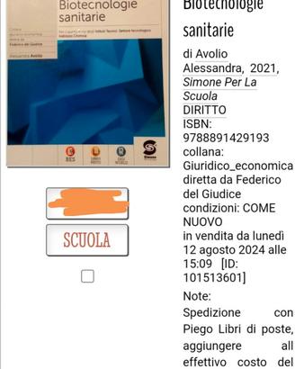 Libro di diritto biotecnologie sanitarie