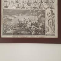 Stampa con cornice in legno.19 ottobre 1911