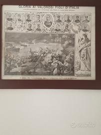 Stampa con cornice in legno.19 ottobre 1911