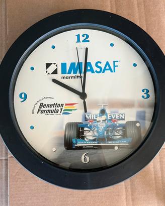 Orologio Parete Benetton F1 Imasaf Marmitte