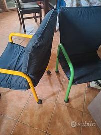 sedie con rotelle