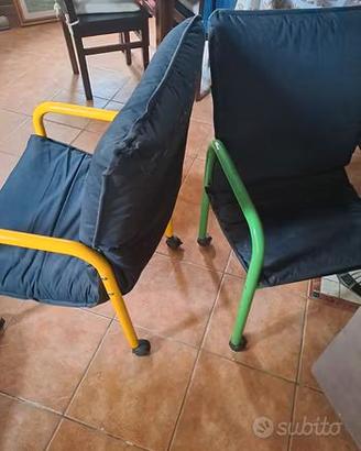 sedie con rotelle