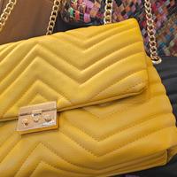 borsa gialla nuova 30x20x12cm