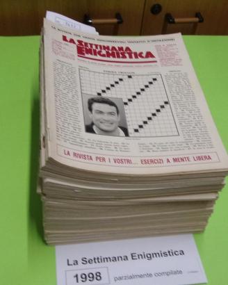 LA SETTIMANA ENIGMISTICA, anno 1998, parzialmente