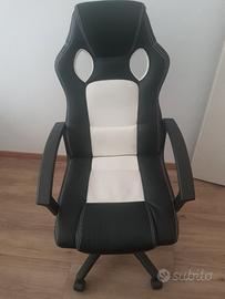 Sedia da ufficio / gaming ergonomica girevole