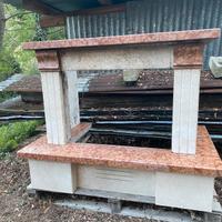 Rivestimento marmo per camino/termocamino