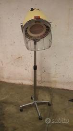 Casco parrucchiera su pedana c/rotelle