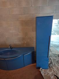 MOBILE BAGNO DESIGN BLU – SET COMPLETO