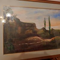 olio se tela d'autore quadro d'epoca 