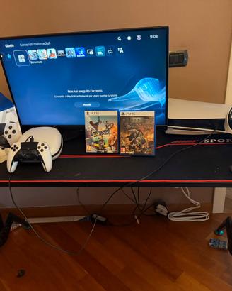 Ps5+monitor msi e scrivania gaming