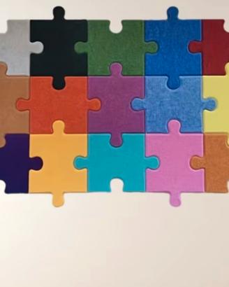 tappetto puzzle o pannello in feltro per parete