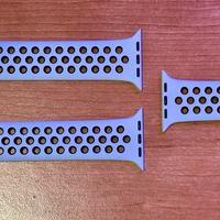 Cinturino Apple Watch Nike Sport platino nero