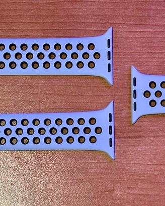 Cinturino Apple Watch Nike Sport platino nero