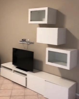 Parete attrezzata TV bianca Ikea