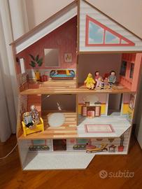Casa bambole legno